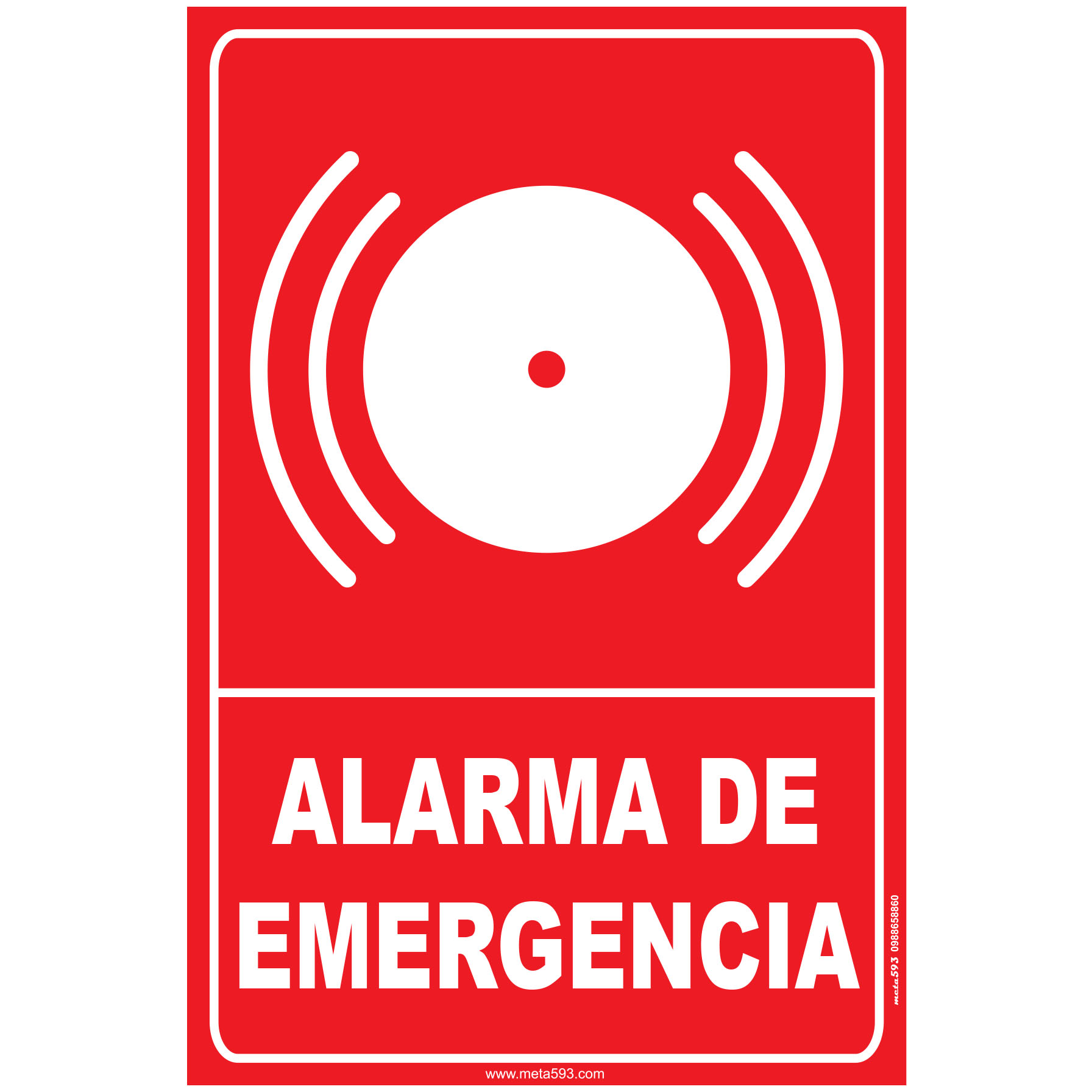 Alarma emergencia – META593